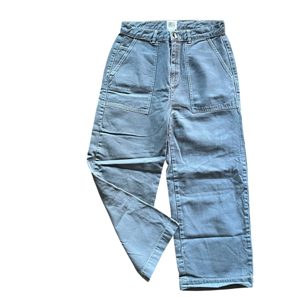 BDG URBAN OUTFITTERS BAGGY HIGH RISE BLUE GRAY DENIM JEANS